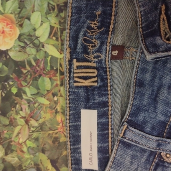 Kut From The Kloth Carlo Ankle Skinny Jeans Size 4 - Picture 2 of 4